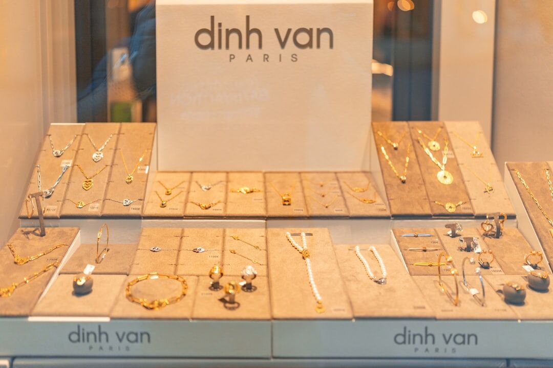luxury accessories display