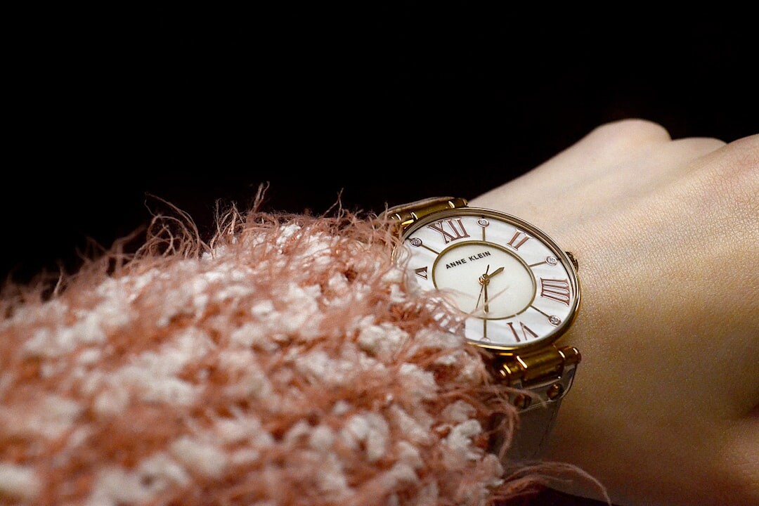 elegant woman trying luxury watch