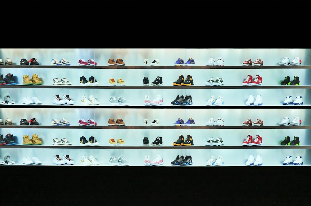 luxury shoes display