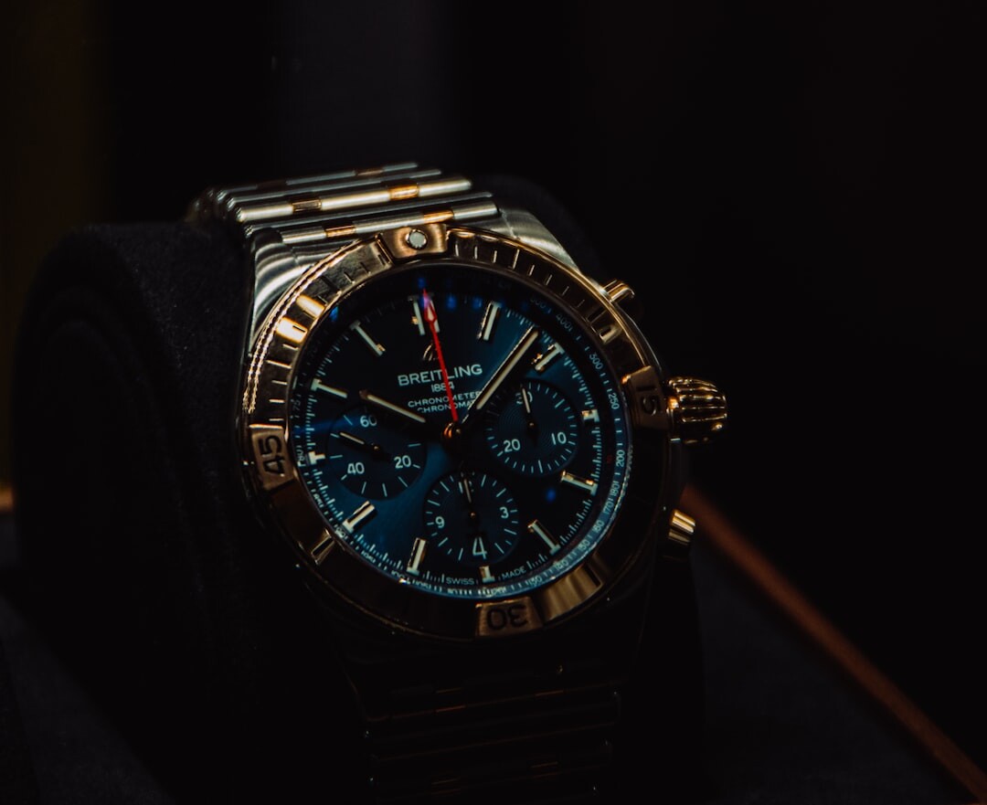 luxury watch on display